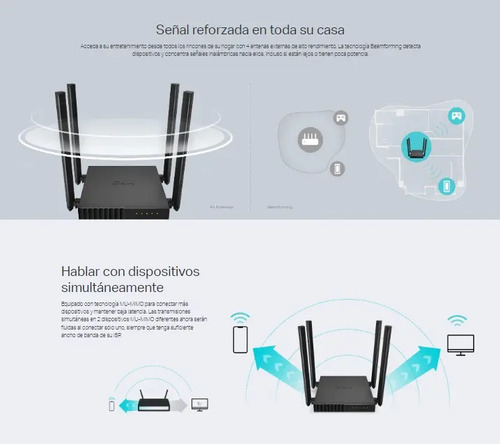 Router Tp-link Archer C50 De Doble Banda Ac1200 Ver 6 - Imagen 5