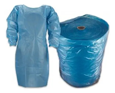 Pechera Plástica Desechable Con Mangas - Rollo 200 Unidades Azul Acero Unica - Imagen 3