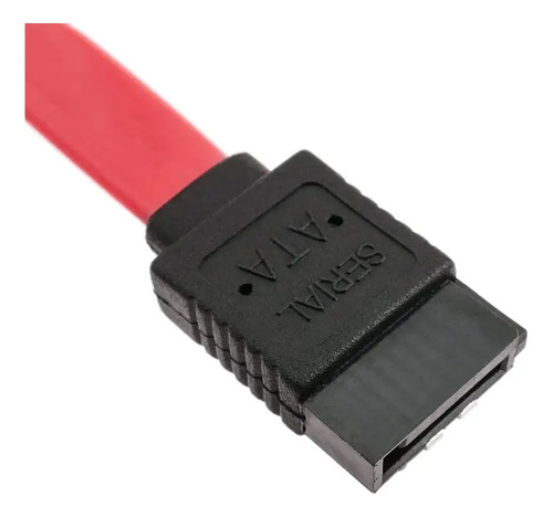 Cable Genérica Sata Iii Con Entrada Sata Iii L Salida Sata Rojo - Imagen 3