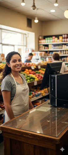 Punto De Venta Para Negocio, Pyme, Abarrotes, Minimarket Negro - Imagen 3