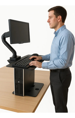 Estación Trabajo De Pie, Ergonómico, Core I5 16gb Wifi 19 240 Gb 16 Gb Generica
