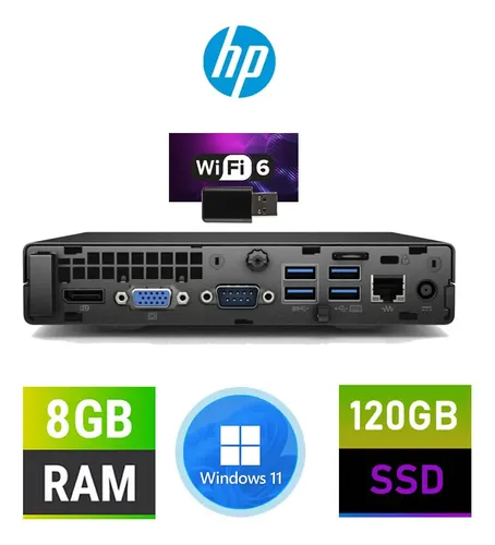 Mini Hp Prodesk 600 G2 Core I3 8gb Ssd120gb, Wifi Usb W11 - Imagen 3