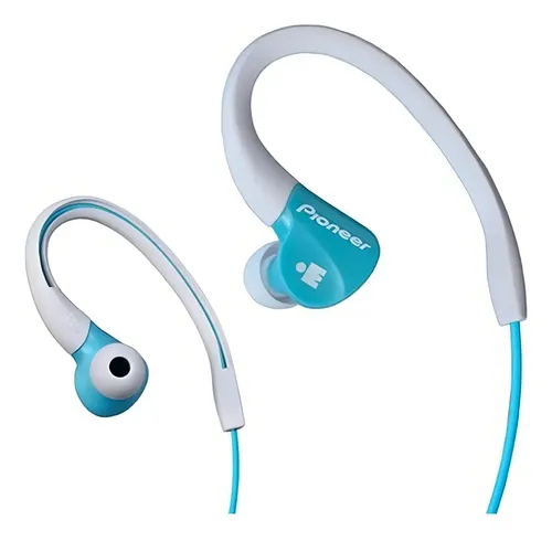Audifonos Pioneer Se-e3m Gr Aqua Deportivos Celeste