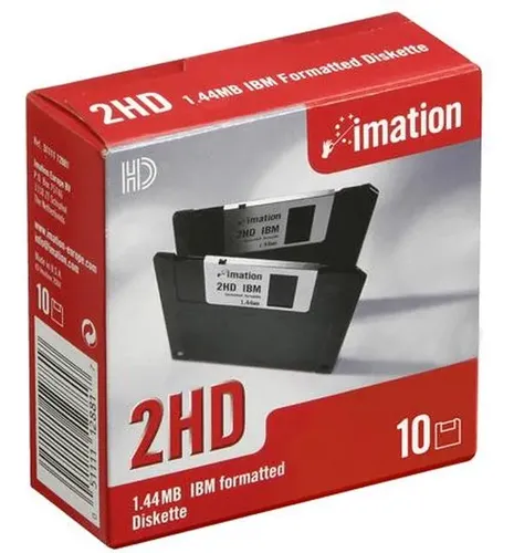 Disquetes Imation 2hd 1.44mb Caja 10 Unidades