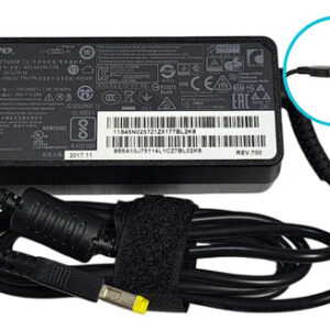 Cargador Lenovo Original 20v 3.25a Punta Rectangular Negro